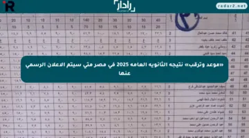 «موعد وترقب» نتيجة الثانوية العامة 2025 في مصر متى سيتم الإعلان الرسمي عنها